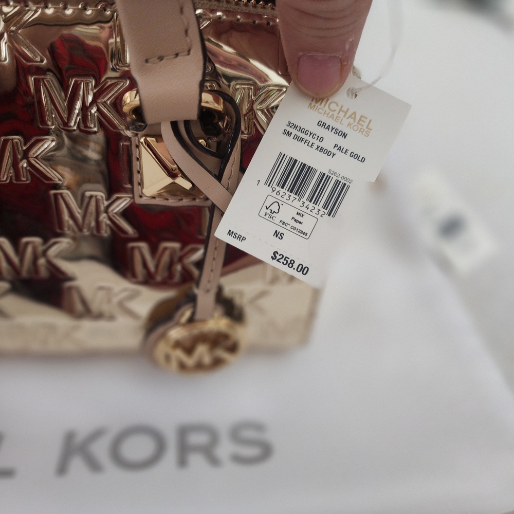 Michael Kors Gold and Tan Women's Bag - Picture 7 of 7